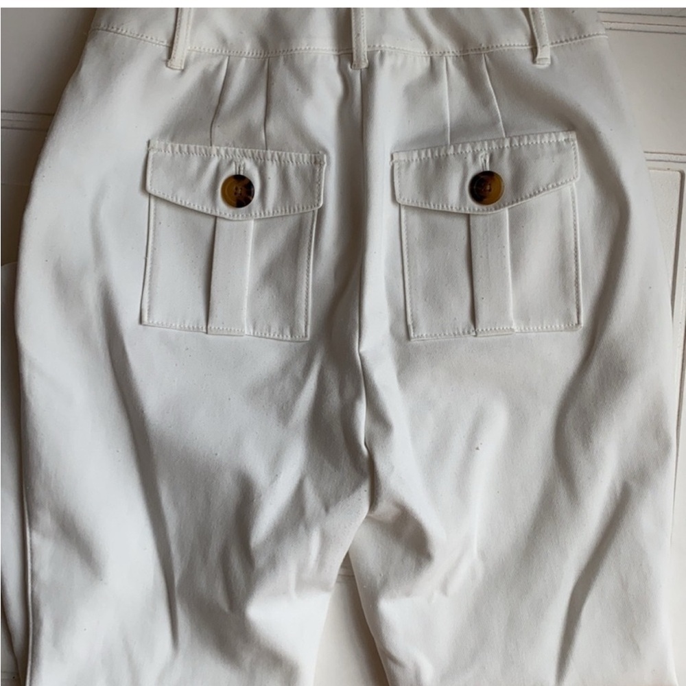 NWT Theory White Polyester Blend Jogger Pants Size 2 - Picture 4 of 6
